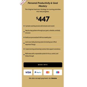 Personal Productivity & Goal Mastery Series