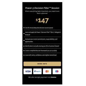 Power-3 Decision Filter™ Session